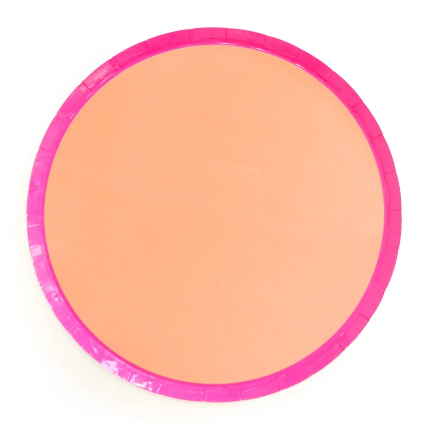 Hot Pink and Coral Paper Plate