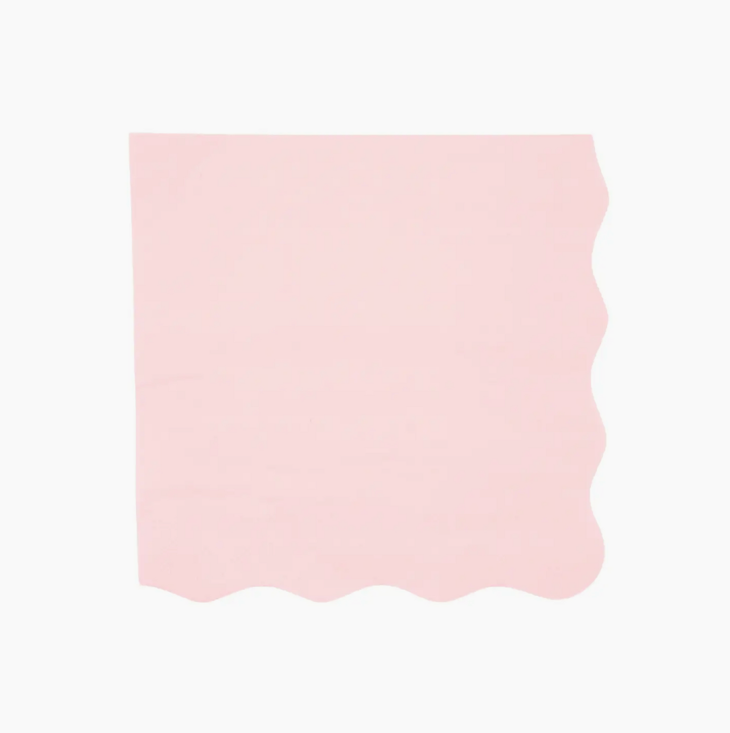 Petal Pink Blue Scalloped Napkins