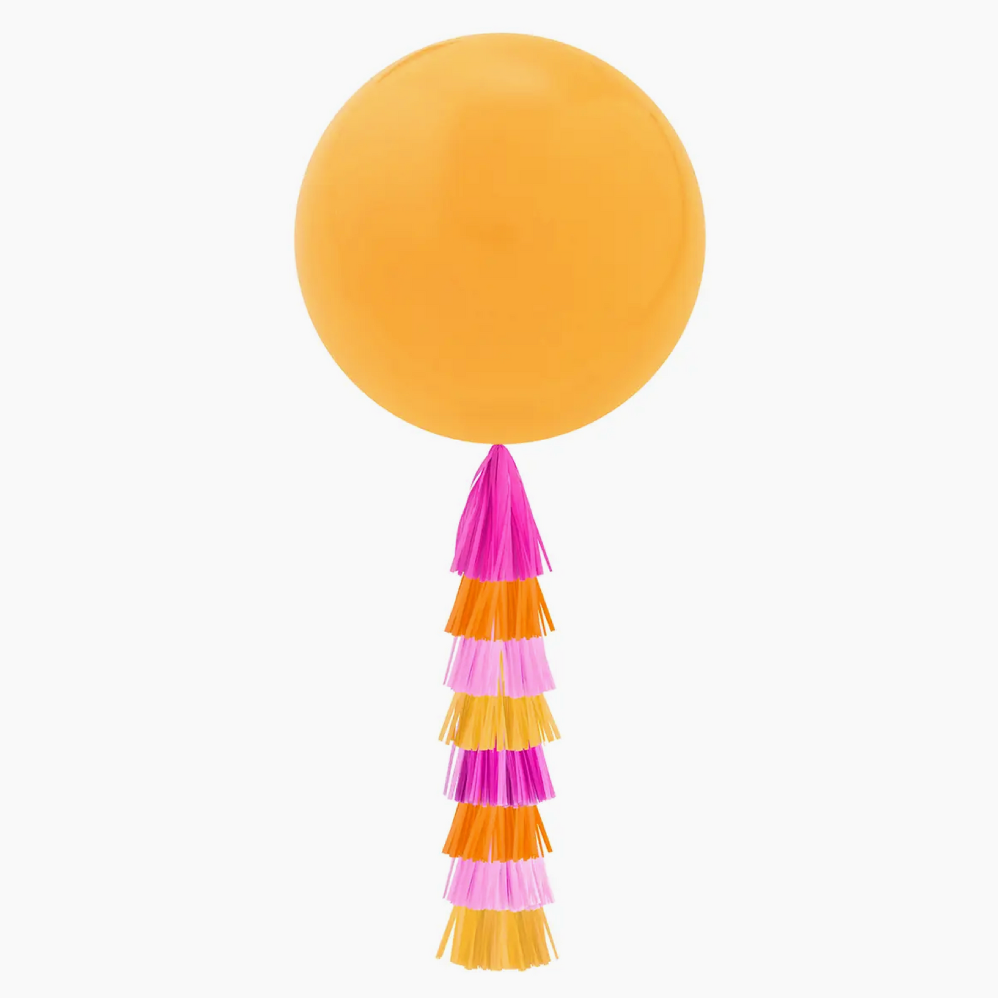 Orange Jumbo Balloon & Tassel Tail