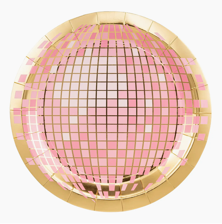 Disco Ball Paper Plate