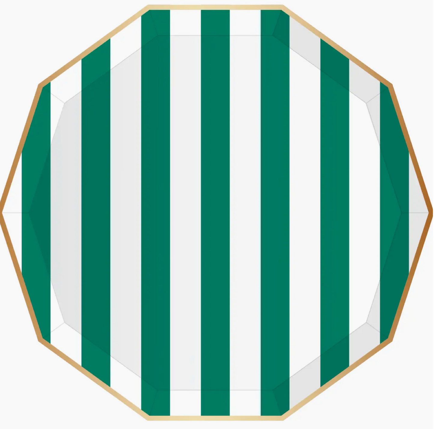 Emerald Signature Stripe Plates