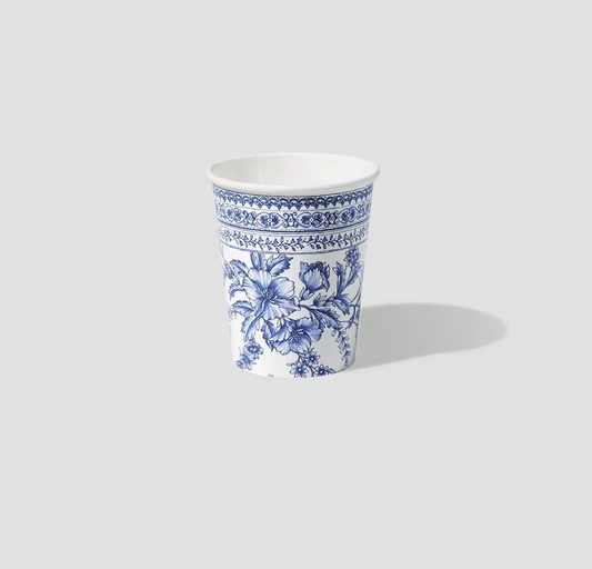 French Toile Paper Party Cups