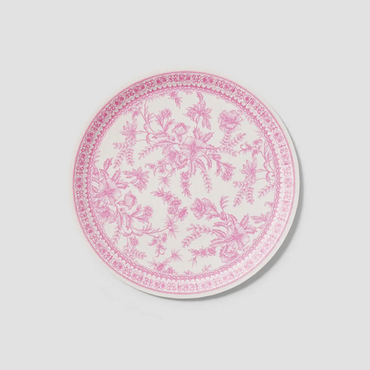 Pink Toile Large Plates