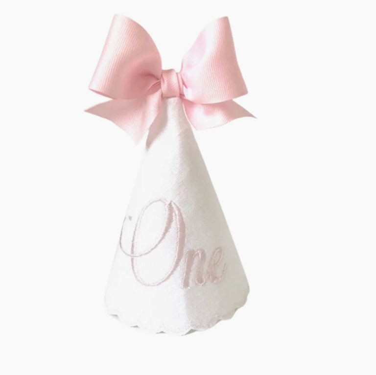 Blush One Keepsake Birthday Party Hat