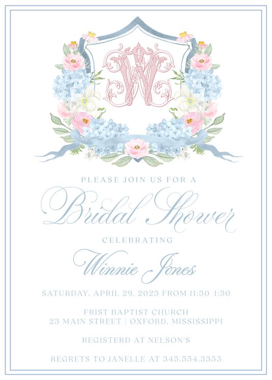 Floral Crest Bridal Shower