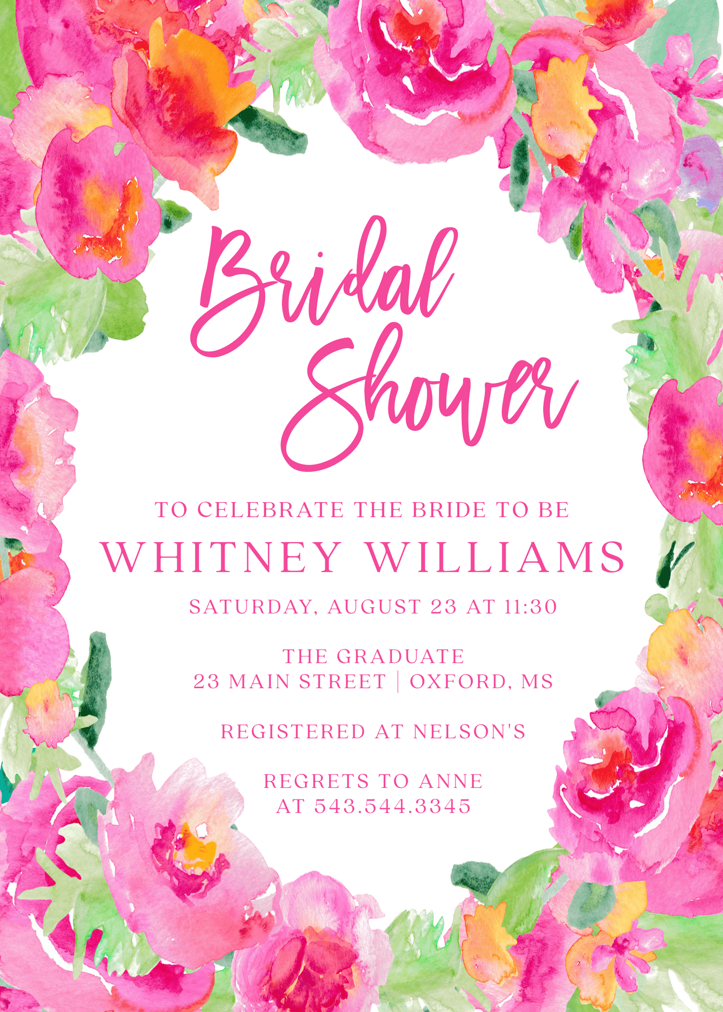 Bright Florals Bridal Shower II