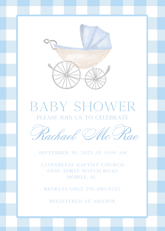 Gingham Baby Shower